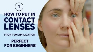 How to put in contact lenses  SUPER easy Method 1 [upl. by Carlisle]