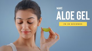 Make PURE Aloe Vera Gel At HOME  With NO CHEMICALS Shorts [upl. by Haet478]