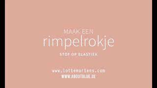 Tutorial rok met fronsjes op elastiek rimpelrok [upl. by Gyatt498]