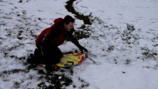 SPOILED KID THROWS TANTRUM WHILE SLEDDING [upl. by Okime]