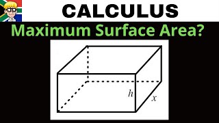 Optimisation Grade 12 Maximum Surface Area Box [upl. by Secunda]