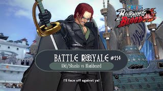 Battle Royale 114  Divine Departure  KidShanks vs Blackbeard  One Piece  Burning Blood [upl. by Novonod]