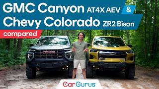 2024 GMC Canyon AT4X AEV vs 2024 Chevy Colorado ZR2 Bison [upl. by Leopold455]