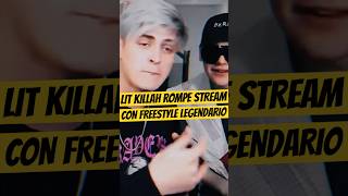 LIT KILLAH ROMPE FREESTYLE con BIZARRAP en STREAM🔥🥵 litkillah freestyle freestylerap [upl. by Michi596]