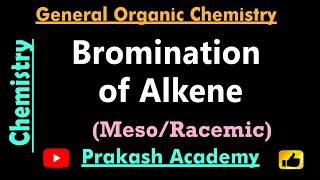 Alkene Reaction of Bromine on Alkene [upl. by Anaidirib]