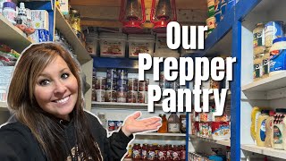 Prepper Pantry ✨2024✨ Food Storage Ideas  ‼️‼️Emergency Pantry‼️‼️ [upl. by Ching]