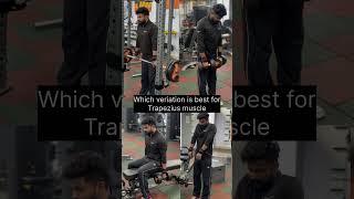 Best variation for trapezius muscle Comment krke btao guystrending motivation shorts viralvideo [upl. by Kcinom]