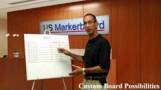 US Markerboard  Custom Whiteboard Designs Sizes and Graphics [upl. by Oruntha267]