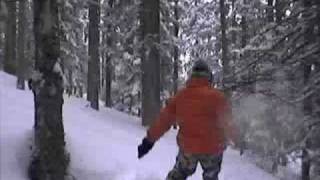 ADVANCED SNOWBOARD LESSON NO FALL SNOWBOARDING TREE RIDING [upl. by Firahs]