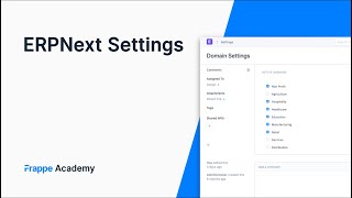 Configuring ERPNext  Domain Settings Global Defaults amp Print Settings [upl. by Noda]