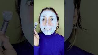 draw BTS logo on your face 😀💜 makeup makeuptutorial funny challenge BTS beauty missgarg diy [upl. by Eittol109]