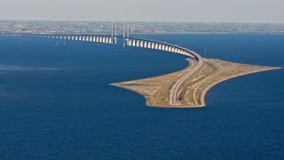 SWEDEN amp DENMARK Øresund Bridge and tunnel [upl. by Tamanaha711]