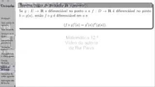 Matemática 12  Cálculo diferencial  Aula 5 Regras de derivação v [upl. by Monique]