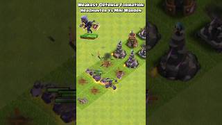 Headhunter Vs Mini Warden  Clash of Clans [upl. by Hcirteid]