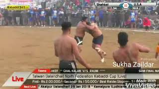 Sandeep Nangal Ambia De Talwan Kabaddi De 4 Super Jaffe [upl. by Arakaj]