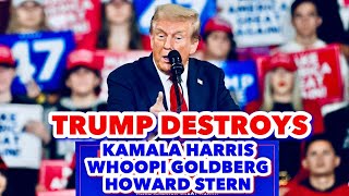 Donald Trump DESTROYS Kamala Harris Howard Stern amp Whoopi Goldberg in Pennsylvania 🔥 [upl. by Carolina]