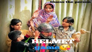 HELMET CHALLENGE GUESS THE PERSON 🤣Most funnest video [upl. by Nilhtac]