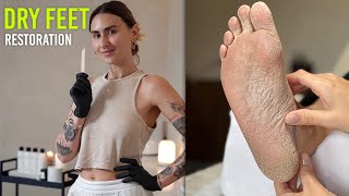 Making Dry Cracked Feet Like New After One Luxury Treatment [upl. by Hewet]