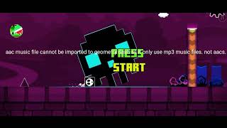 How to use not allowed songs in geometry dash mobile with iads mod menu OUTDATED READ DESC [upl. by Alded410]