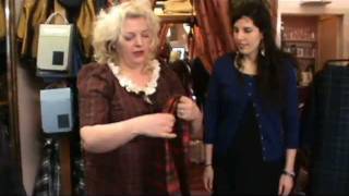 How to tie a Tartan Sash Bow  by Janet Washington of Claire Charles Designs Pitlochry [upl. by Samp]