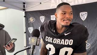 Colorado LB LaVonta Bentley on the improvement of the Buffs defense [upl. by Lorelle162]