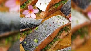 Salmon GRAVLAX fresh Nordic recipe homemade [upl. by Adelaida]