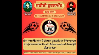 🔴LIVE  FOOTBALL TOURNAMENT PIND THALA 01122024 [upl. by Ehc]