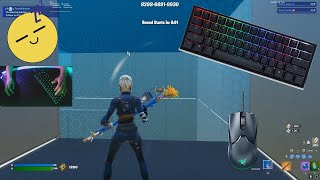 Razer Huntsman Mini ASMR 😍 Fortnite Gameplay 1v1 Piece Control Handcam [upl. by Atinahc]