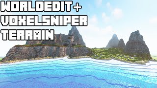 Create STUNNING Minecraft Terrain With WorldEdit And VoxelSniper [upl. by Nyrual]