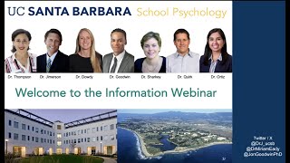 UCSB Gevirtz School  School Psychology Program Virtual Information Session 2024 [upl. by Faro]