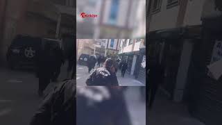 PKK sizi tükürüğüyle boğar diyen Abdullah Zeydan’a polis müdahalesi görüntülendi [upl. by Idnyc]