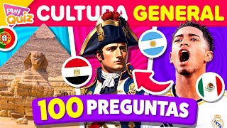 ¿Cuánto Sabes 🤓 100 Preguntas de Cultura general 🌎🧠  Play Quiz de Cultura  Preguntas y Respuestas [upl. by Socher624]