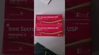 Mahafols iron sucrose injection benefits fayada viralvideo viralshort pregnancybloodstrike [upl. by Oralle]