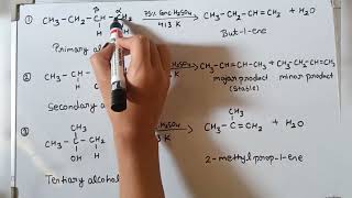 Dehydration of alcohol class 11 chapter 15 Hydrocarbon [upl. by Eemak]