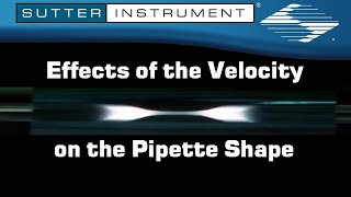 Effects of the Velocity on the Pipette Shape [upl. by Allerim]