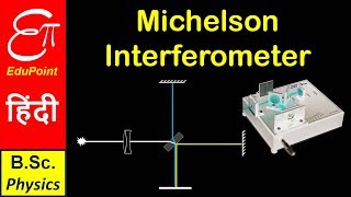 Michelson Interferometer  Part 1  Construction and find Wavelength  explained in HINDI [upl. by Ahsaetan]