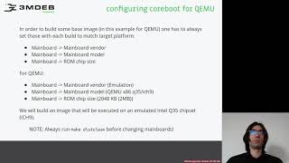 Arch4031 03 coreboot Building 05 coreboot for QEMU [upl. by Eirameinna]