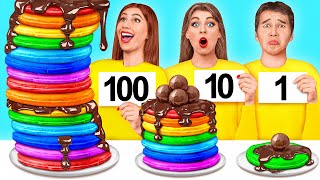 100 Layers of Food Challenge  Funny Food Situations by Mega DO Challenge [upl. by Jonina]