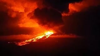 Volcano threatens Galapagos Islands ecosystem [upl. by Navillus]