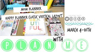 PLAN WITH ME  HAPPY PLANNER VERTICAL LINED PLANNER  MOM PLANNER [upl. by Capp]