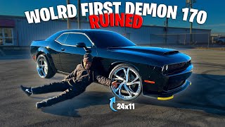 WORLDS FIRST DEMON 170 ON 3PIECE WHEELS 24×11 COMPLETELY RUINED THE PERFORMANCE [upl. by Dotti]