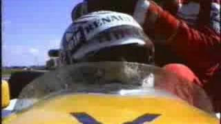 F1  Nigel Mansell Gives Ayrton Senna A Lift  Silverstone 1 [upl. by Caro]