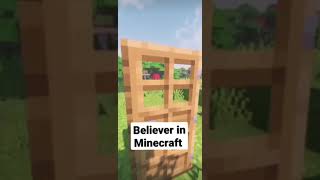 BELIEVER x MINECRAFT  PART 3  MINECRAFT SHORTS [upl. by Karmen]