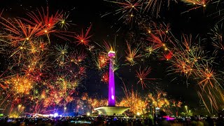 PESTA KEMBANG API TAHUN BARU 2024 DI MONAS KEMBANG api termegah Happy news year 2024 HUT RI [upl. by Haerr561]