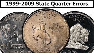 19992009 State Quarter Errors amp Varieties Complete Guide  Values amp Clear Explanation [upl. by Soilisav]