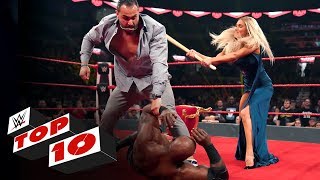 Top 10 Raw moments WWE Top 10 Oct 28 2019 [upl. by Suillenroc34]