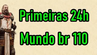 Primeiras 24h no Mundo 110  Tribal Wars [upl. by Alvan]