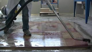 Terrazzo floor polishing  How to polishing floor with Klindex system [upl. by Abebi]