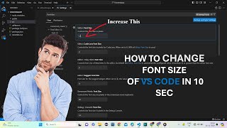 How to increase VS code font size  Increase VS code font size  VS code font size increase [upl. by Kosel877]