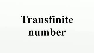 Transfinite number [upl. by Ahsuas]